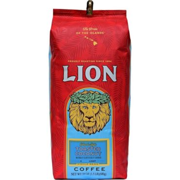 Lion Toasted Coconut Flavored Coffee 24 oz