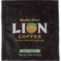 Front of one Lion Gold Decaf Coffee 4-Cup Filter Packet