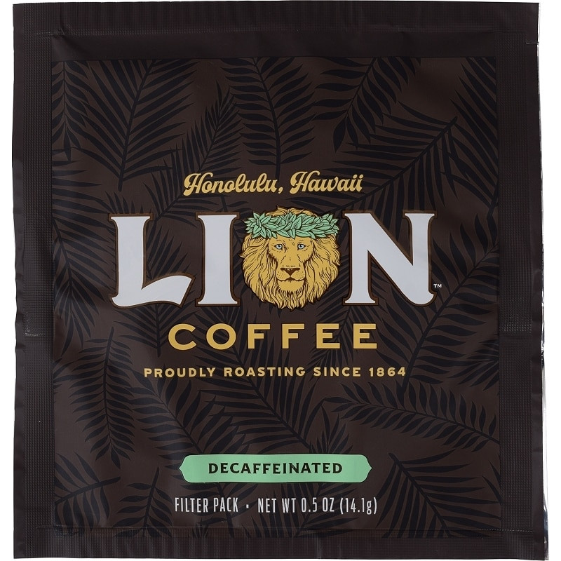 Lion Gold Decaf Coffee 4Cup Pot Filter Packs Lion Coffee