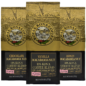 The Macadamia flavored 10 percent Kona Coffee Collection. Three bags of various macadamia flavored coffees.