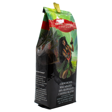 One bag of chocolate macadamia 10 percent hawaiian blend coffee