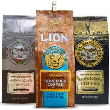 Hawaiian Coffee Sampler, Whole Bean