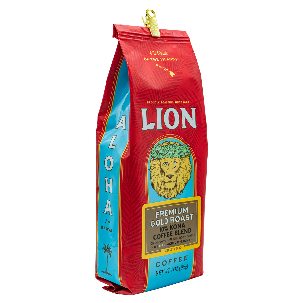 Lion Premium Gold 10% Kona Blend Coffee - Lion Coffee