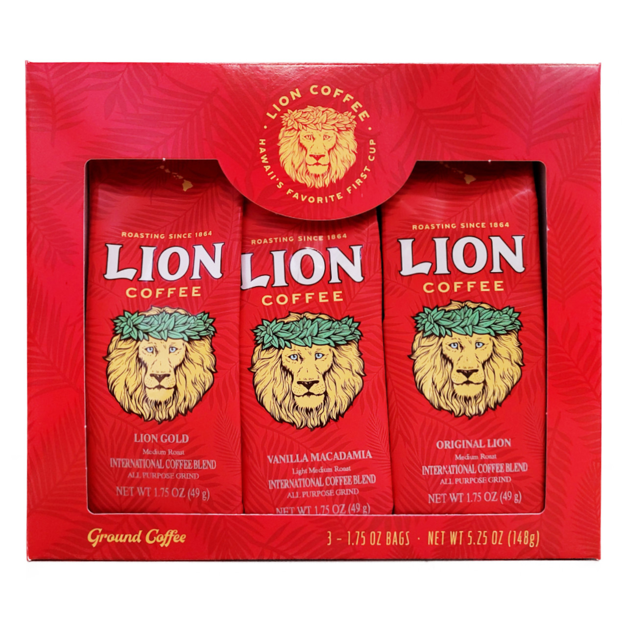 バッグ LION COFFEE Lion Original Roast 24oz Coffee Bags - Case Rate - Lion Coffee
