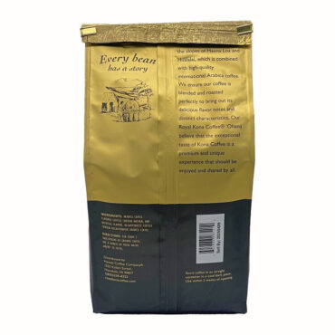 Royal Kona 10% Kona Vanilla Macadamia Ground 40oz Bag - back View