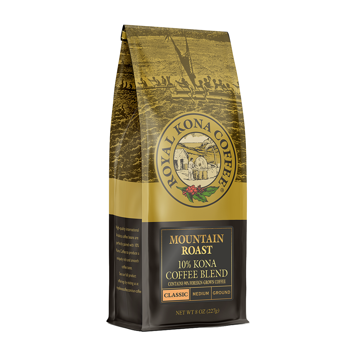 Mountain Roast 10% Kona Blend Coffee - Lion Coffee