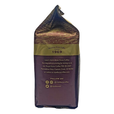 Roy's Pacific Roast 10% Kona Blend Coffee Ground - 40oz Bag side view