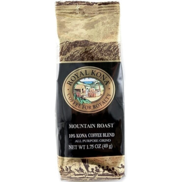 Single Pot Mountain Roast 10% Kona Blend Coffee - Single 1.75 oz pouch