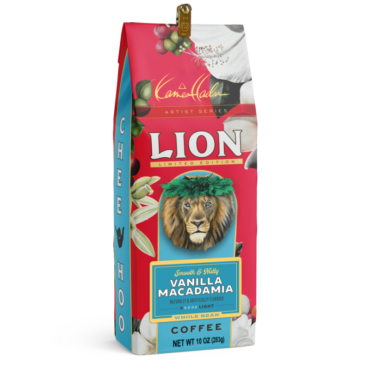 Lion Vanilla Macadamia Coffee featuring Art by Kamea Hadar