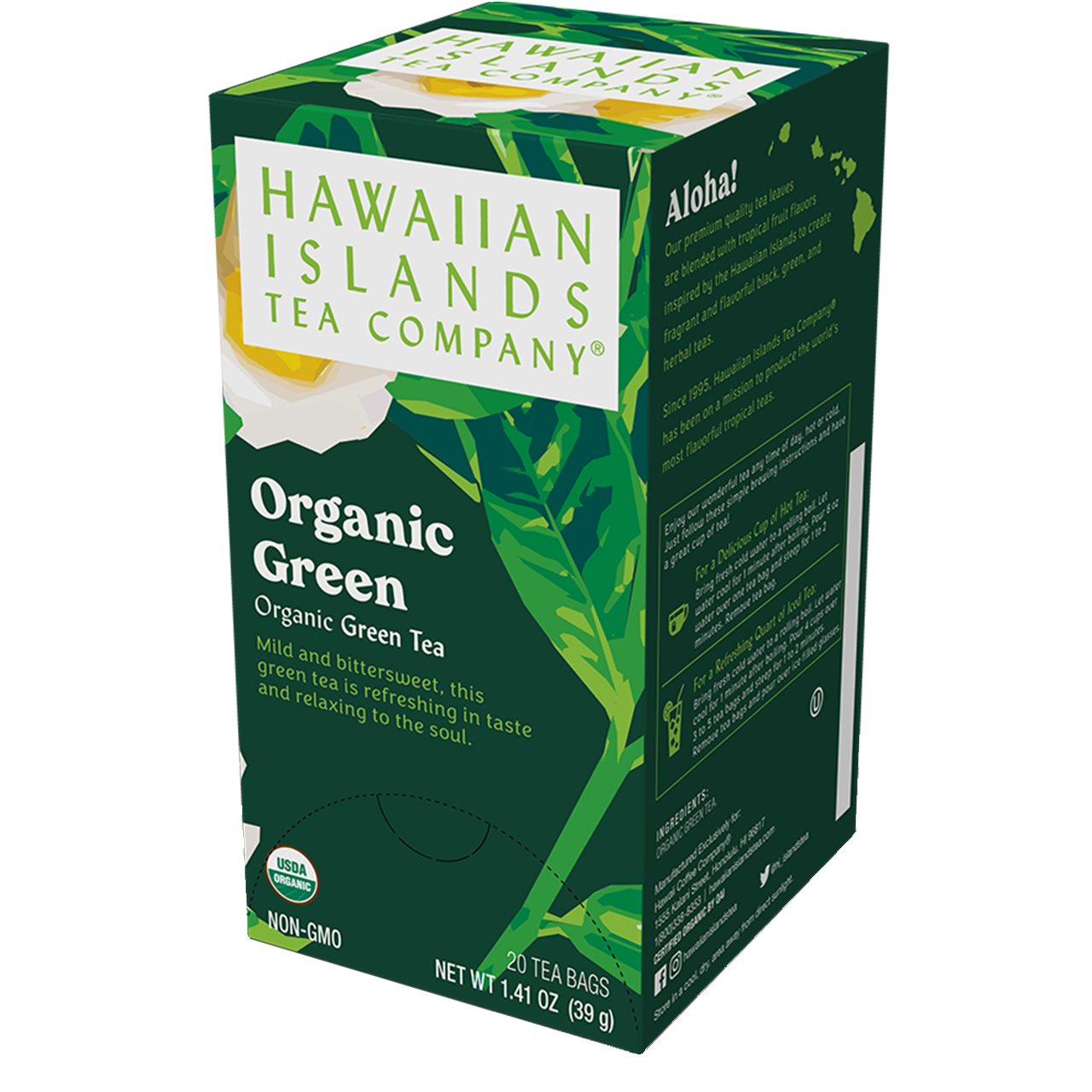 Certified Organic Green Tea - Lion Coffee