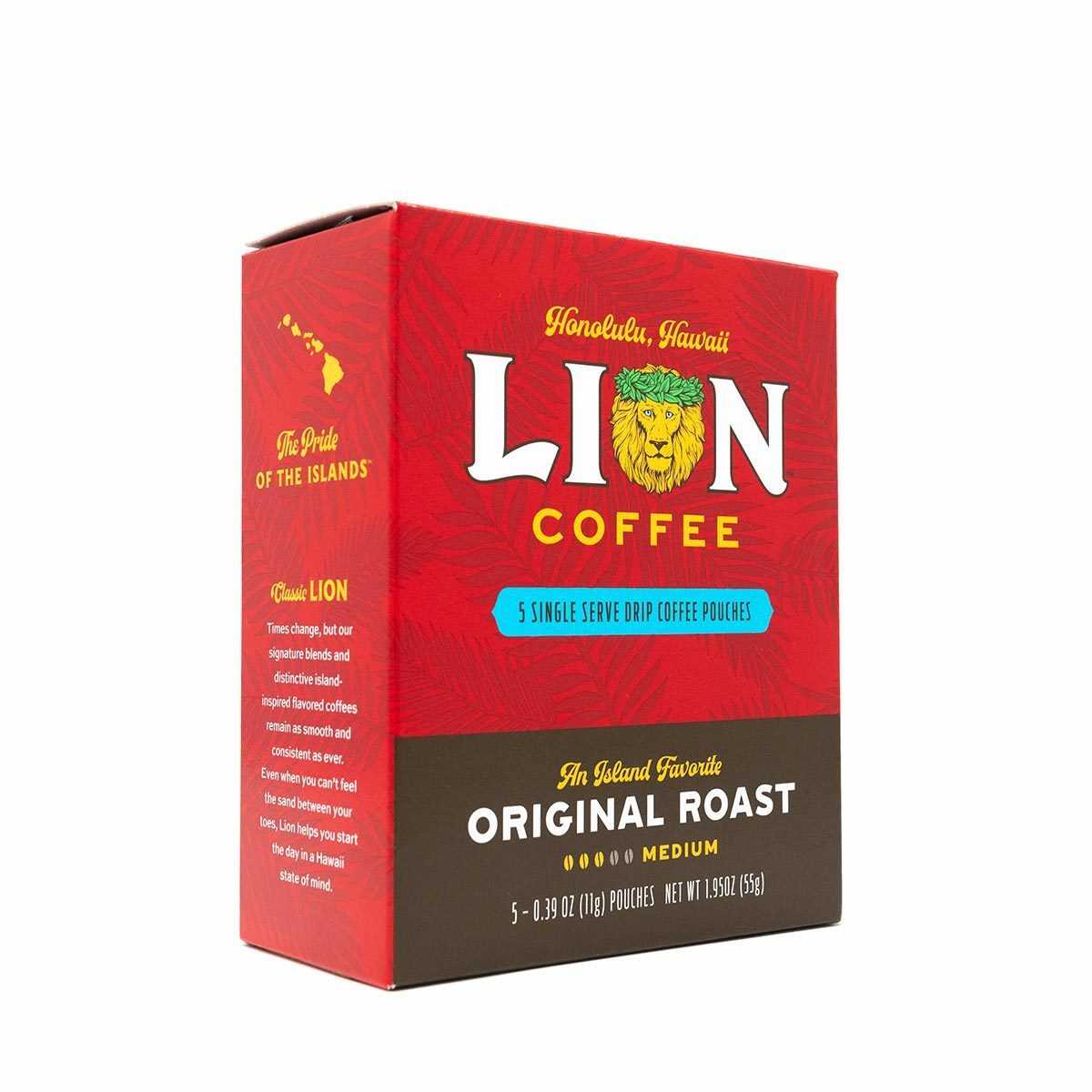 Lion Original Roast Single Serve Drip Coffee Pouches - Lion Coffee