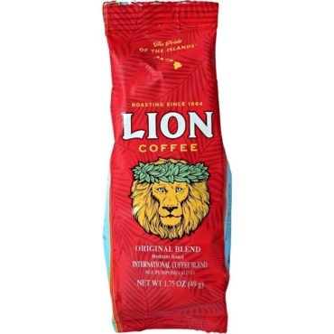Single pot toasted Lion Original Blend coffee 1.75 ounce - single bag